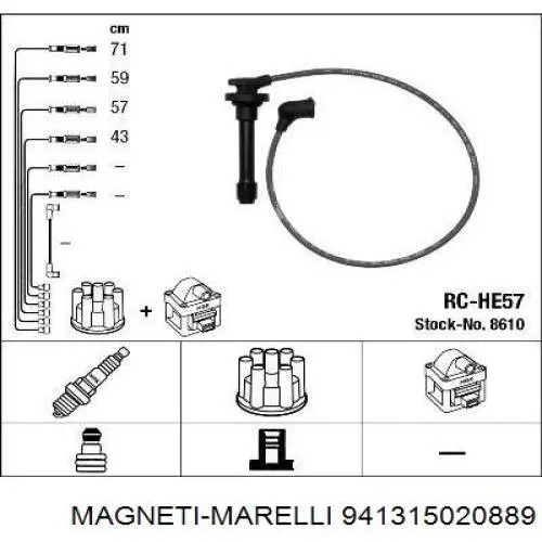 941315020889 Magneti Marelli высоковольтные провода