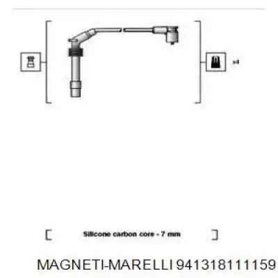 Высоковольтные провода 941318111159 Magneti Marelli