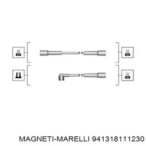 Высоковольтные провода 941318111230 Magneti Marelli