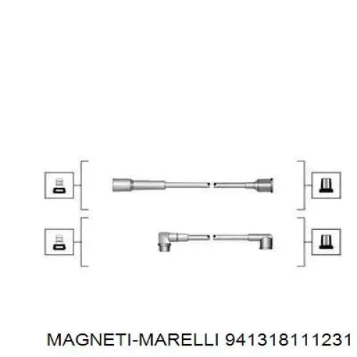 Провода зажигания Magneti Marelli MSK1231 цена, от 6.69 USD