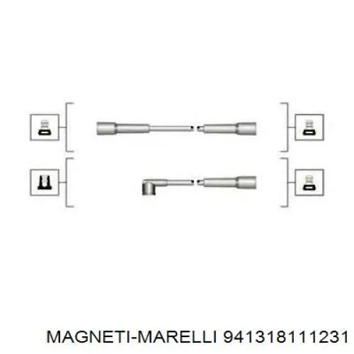 Высоковольтные провода MSK1231 Magneti Marelli