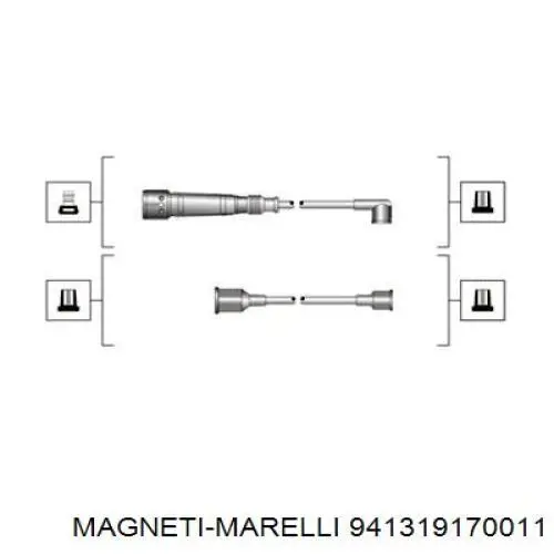 Провода зажигания Magneti Marelli 941319170011 цена, от 24.31 USD