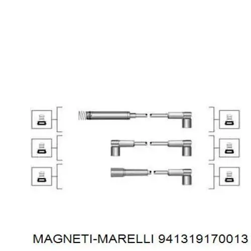 941319170013 Magneti Marelli высоковольтные провода