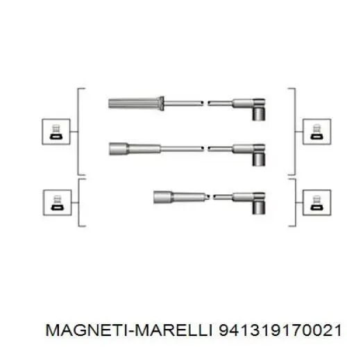 Провода зажигания Magneti Marelli 941319170021 цена, от 15.39 USD