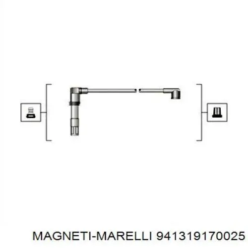 Высоковольтные провода 941319170025 Magneti Marelli