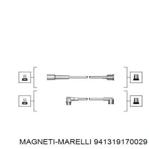 941319170029 Magneti Marelli Провода высоковольтные