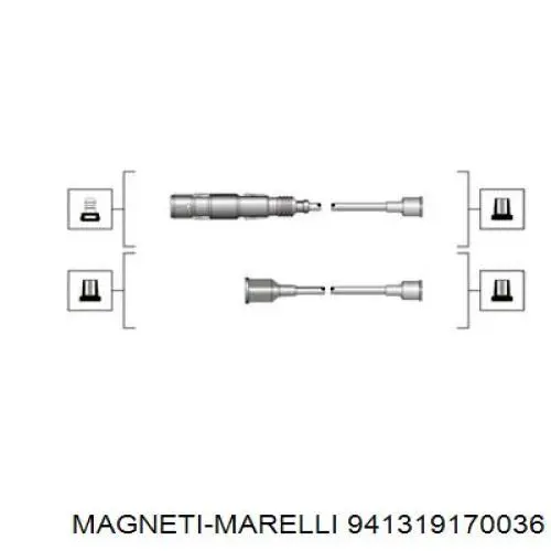 941319170036 Magneti Marelli Провода высоковольтные