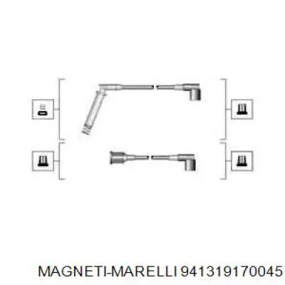 Провода высоковольтные, комплект MAGNETI MARELLI 941319170045