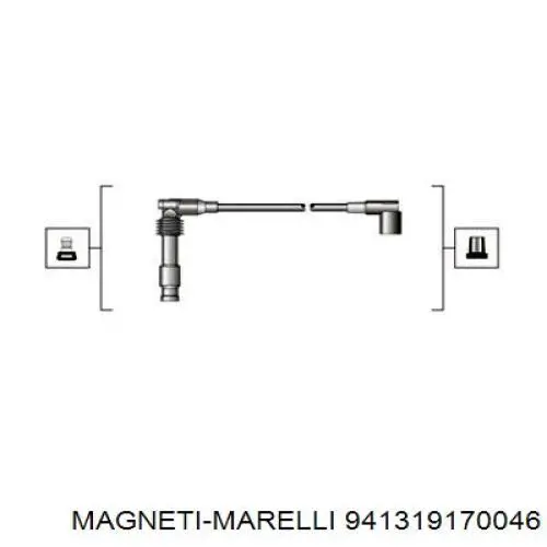 Juego de cables de encendido 941319170046 Magneti Marelli