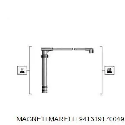 Дріт високовольтні, комплект 941319170049 Magneti Marelli