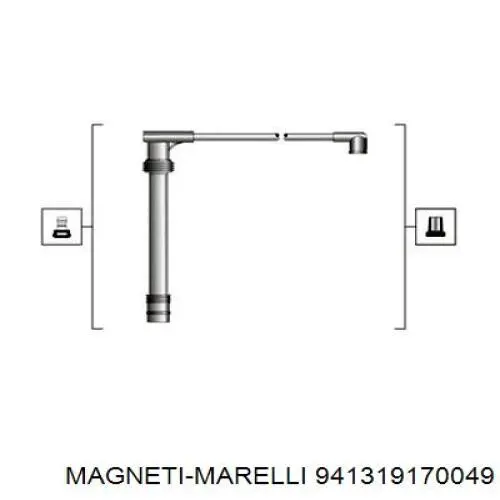 Купить 941319170049 Magneti Marelli Провода высокого напряжения