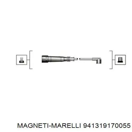 Fios de alta voltagem, kit Magneti Marelli 941319170055 preço, a partir de 52,36 USD