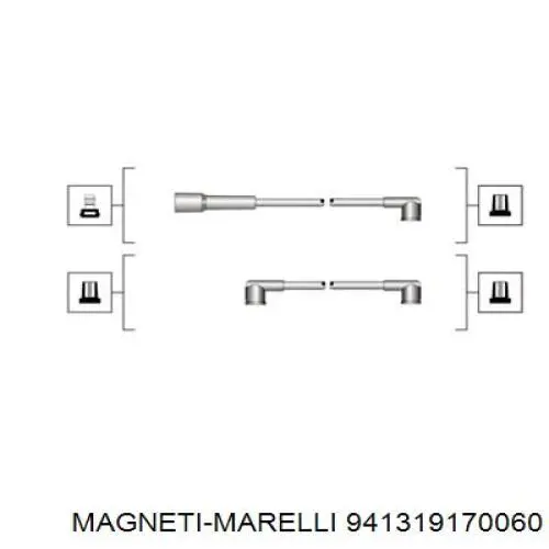 Купить 941319170060 Magneti Marelli Провода высокого напряжения