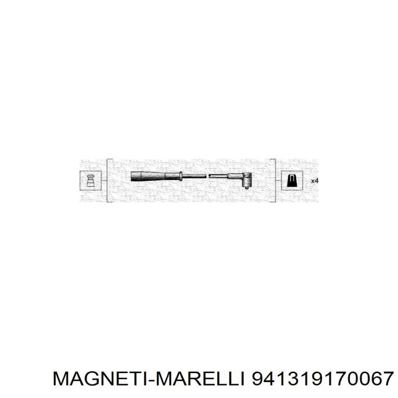 Провода зажигания Magneti Marelli 941319170067 цена, от 9.09 USD
