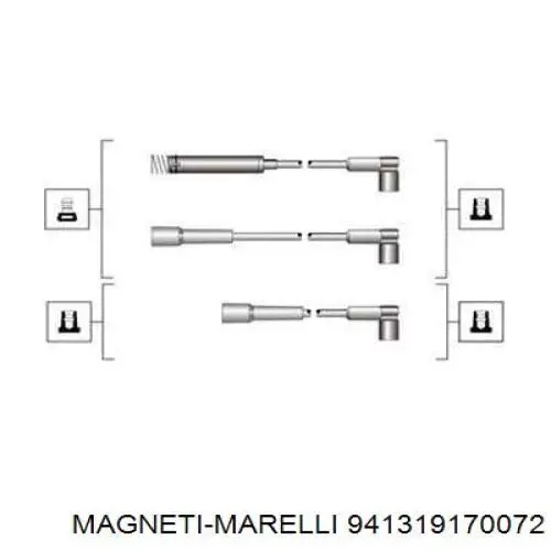 Провода зажигания Magneti Marelli 941319170072 цена, от 12.57 USD