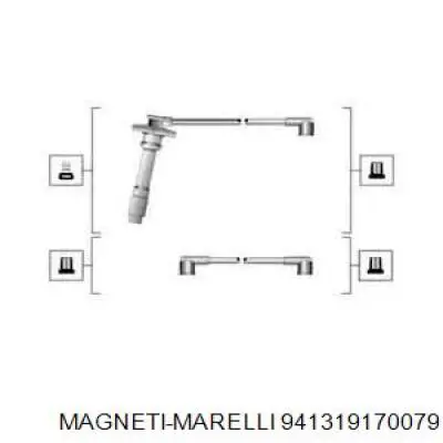 Высоковольтные провода 941319170079 Magneti Marelli