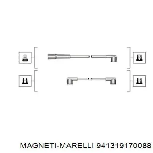 Купить MSQ0088 Magneti Marelli Провода высокого напряжения