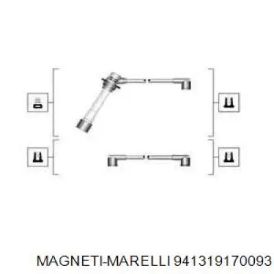 Высоковольтные провода 941319170093 Magneti Marelli