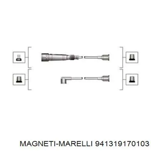 Провода зажигания Magneti Marelli 941319170103 цена, от 24.05 USD
