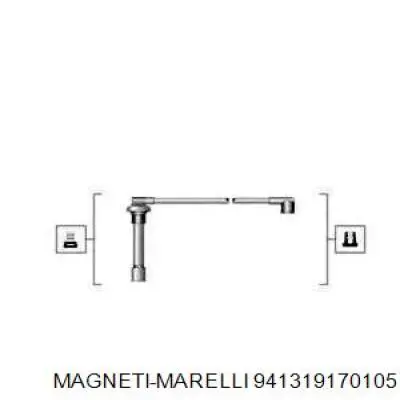 Высоковольтные провода 941319170105 Magneti Marelli