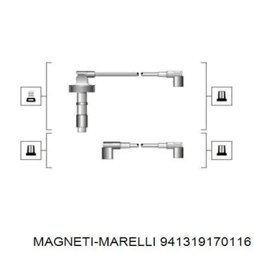 Провода зажигания Magneti Marelli 941319170116 цена, от 39.74 USD