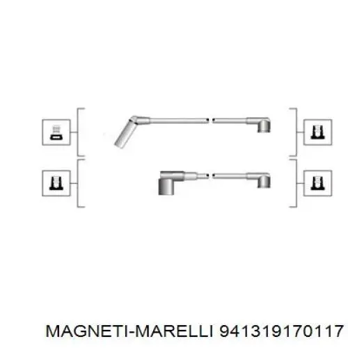 Купить 941319170117 Magneti Marelli Провода высокого напряжения