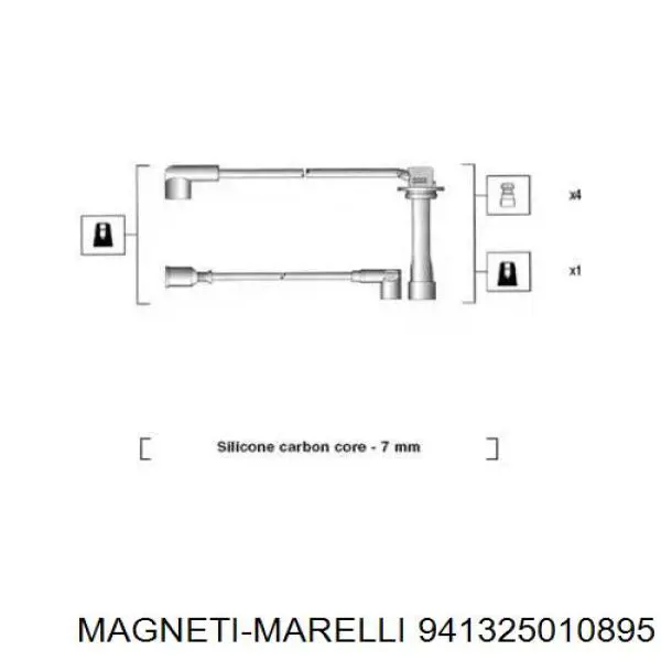 Высоковольтные провода 941325010895 Magneti Marelli