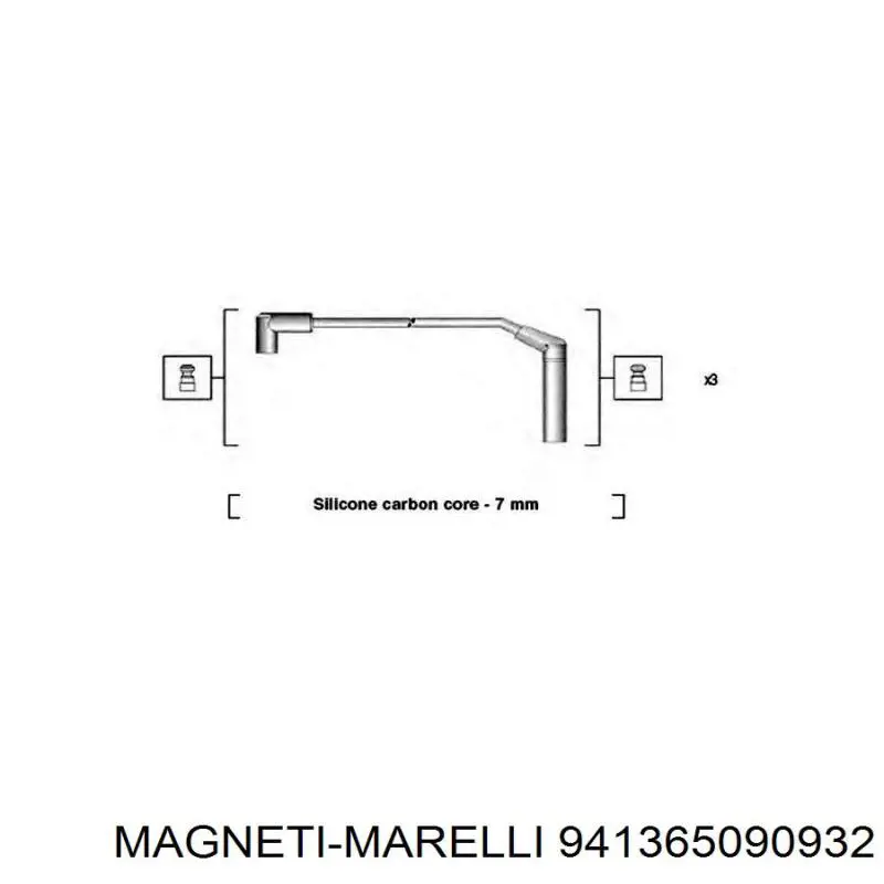 Высоковольтные провода 941365090932 Magneti Marelli