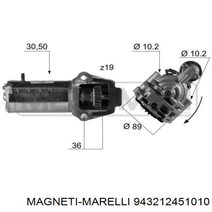 943212451010 Magneti Marelli стартер