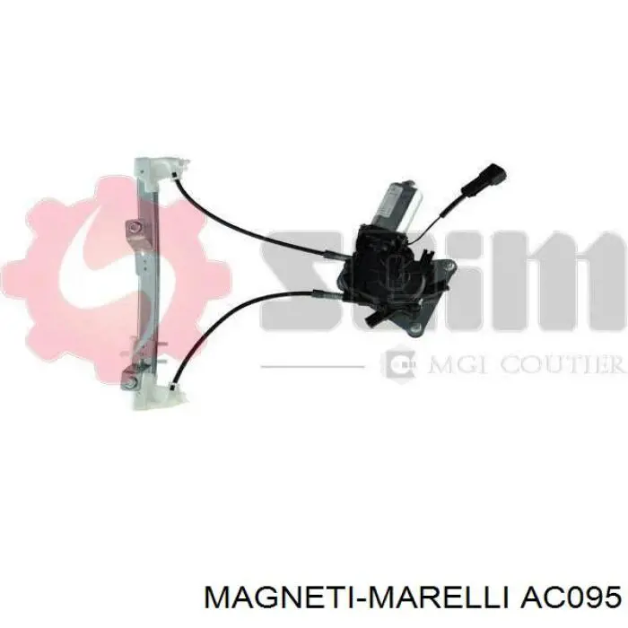 AC095 Magneti Marelli mecanismo de acionamento de vidro da porta traseira esquerda