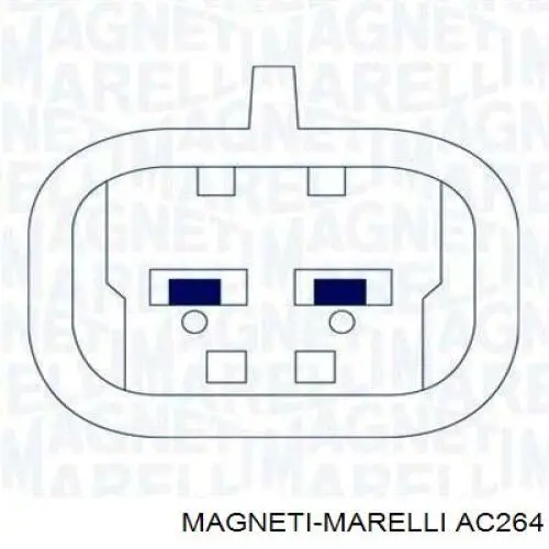 Mecanismo de elevalunas, puerta delantera derecha AC264 Magneti Marelli