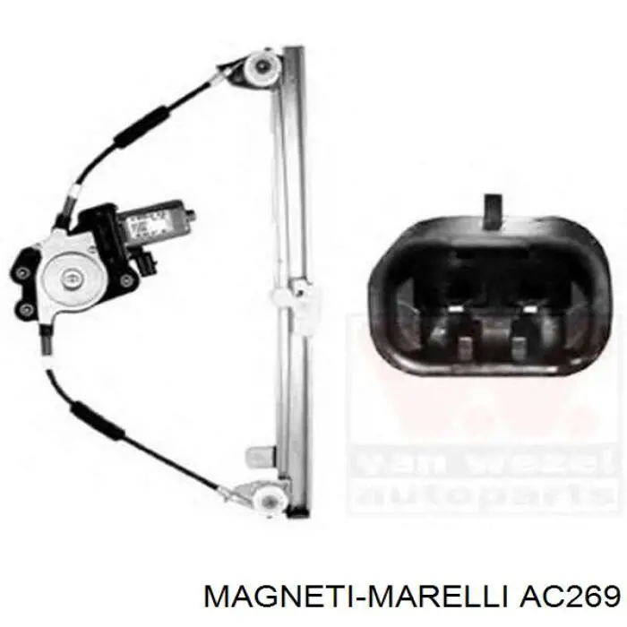 Механизм стеклоподъемника двери передней левой AC269 Magneti Marelli