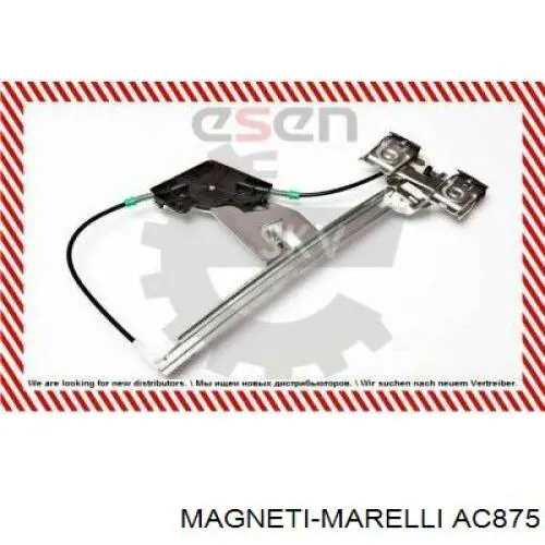 Mecanismo de elevalunas, puerta trasera izquierda AC875 Magneti Marelli