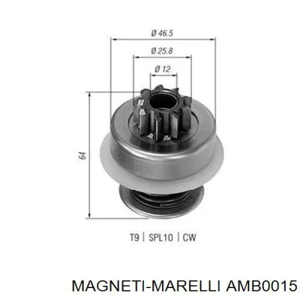 AMB0015 Magneti Marelli бендикс стартера