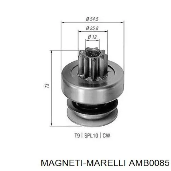AMB0085 Magneti Marelli бендикс стартера