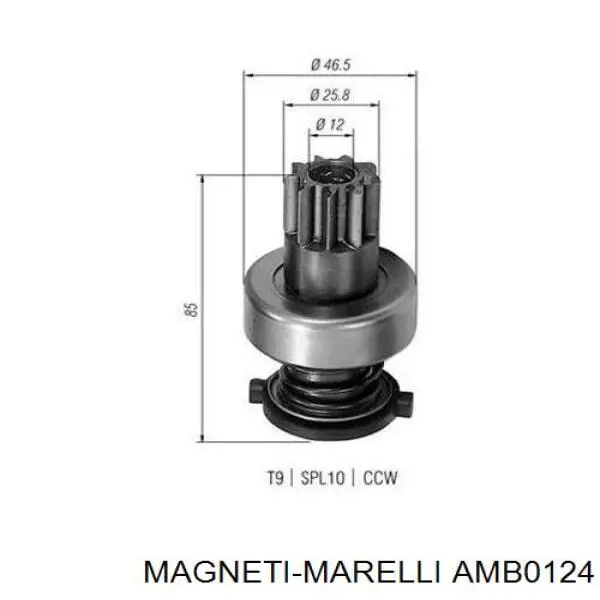  Бендикс Magneti Marelli AMB0124 цена, от 9.76 USD