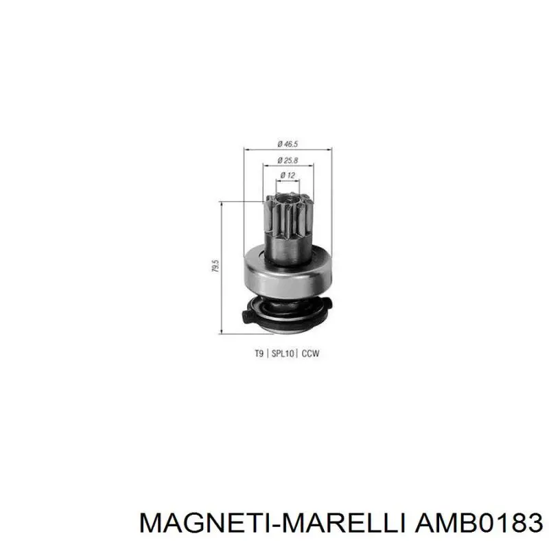 AMB0183 Magneti Marelli бендикс стартера