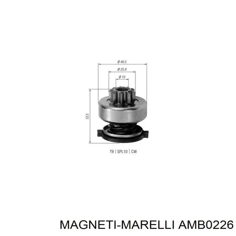 AMB0226 Magneti Marelli бендикс стартера