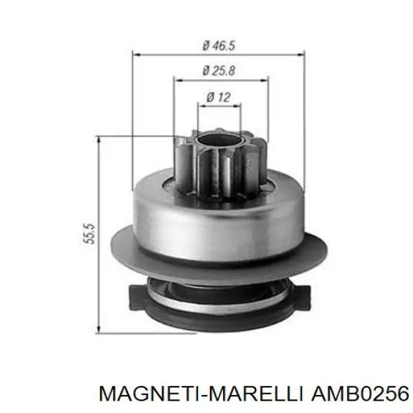AMB0256 Magneti Marelli бендикс стартера