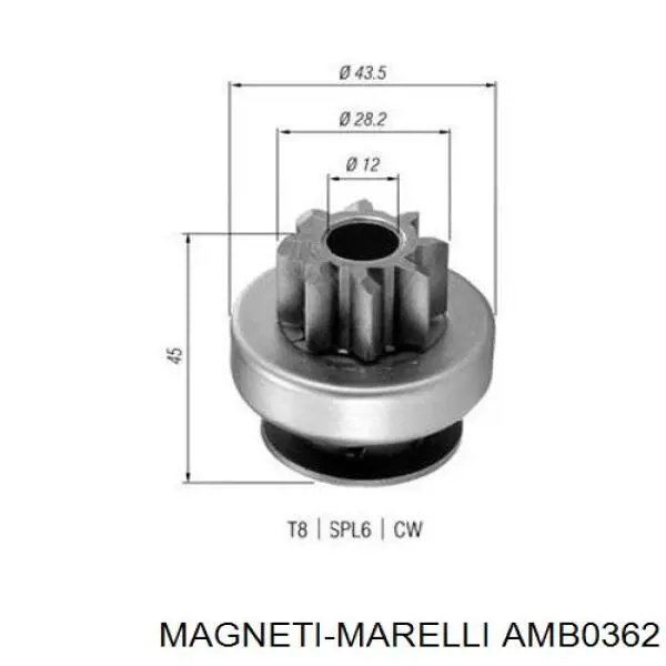 AMB0362 Magneti Marelli бендикс стартера
