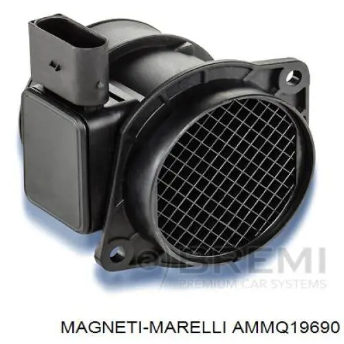 Sensor De Flujo De Aire/Medidor De Flujo (Flujo de Aire Masibo) AMMQ19690 Magneti Marelli