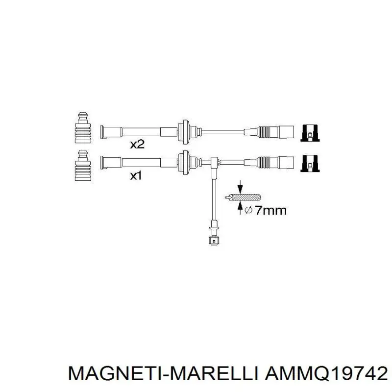 Датчик массового расхода воздуха Magneti Marelli AMMQ19742 цена, от 71.82 USD