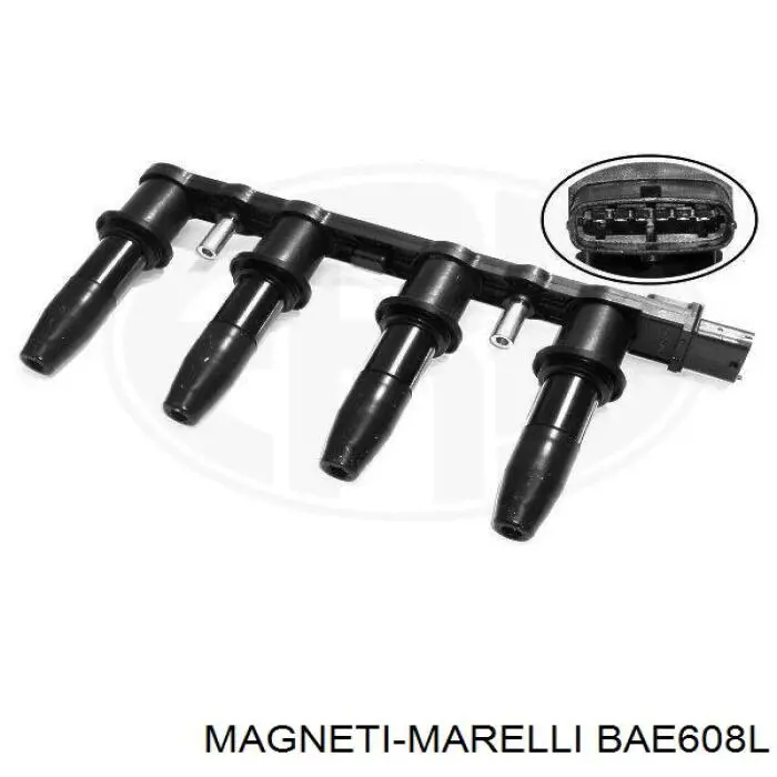 Bobina de encendido BAE608L Magneti Marelli