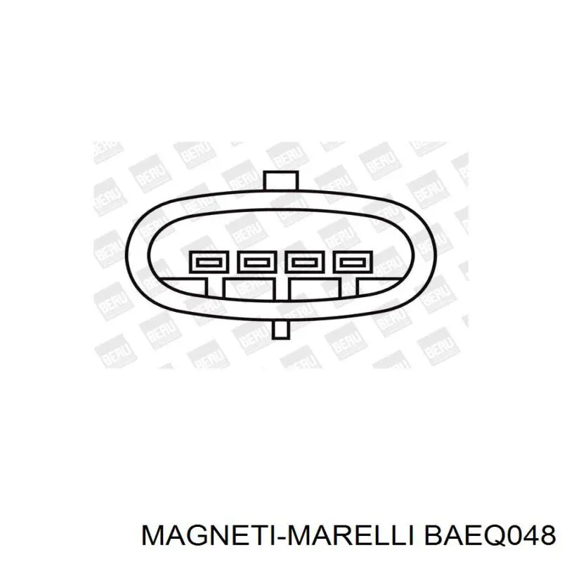 Bobina de encendido BAEQ048 Magneti Marelli