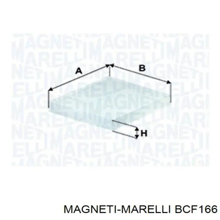 Фильтр салона BCF166 Magneti Marelli