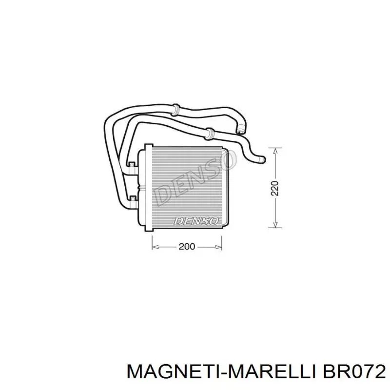 Радиатор печки (отопителя) Magneti Marelli BR072