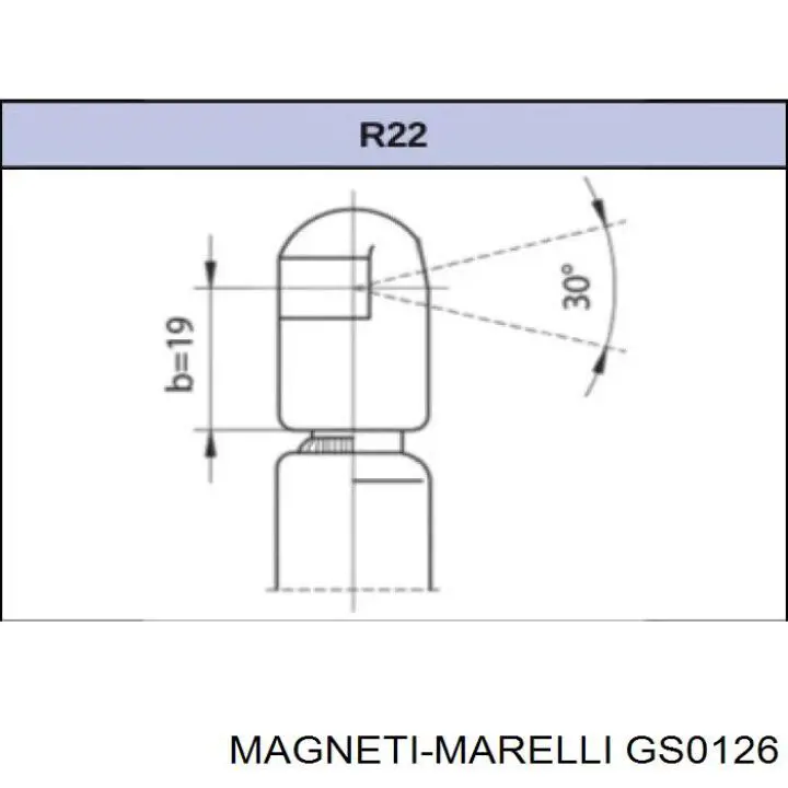 GS0126 Magneti Marelli Амортизатор крышки багажника