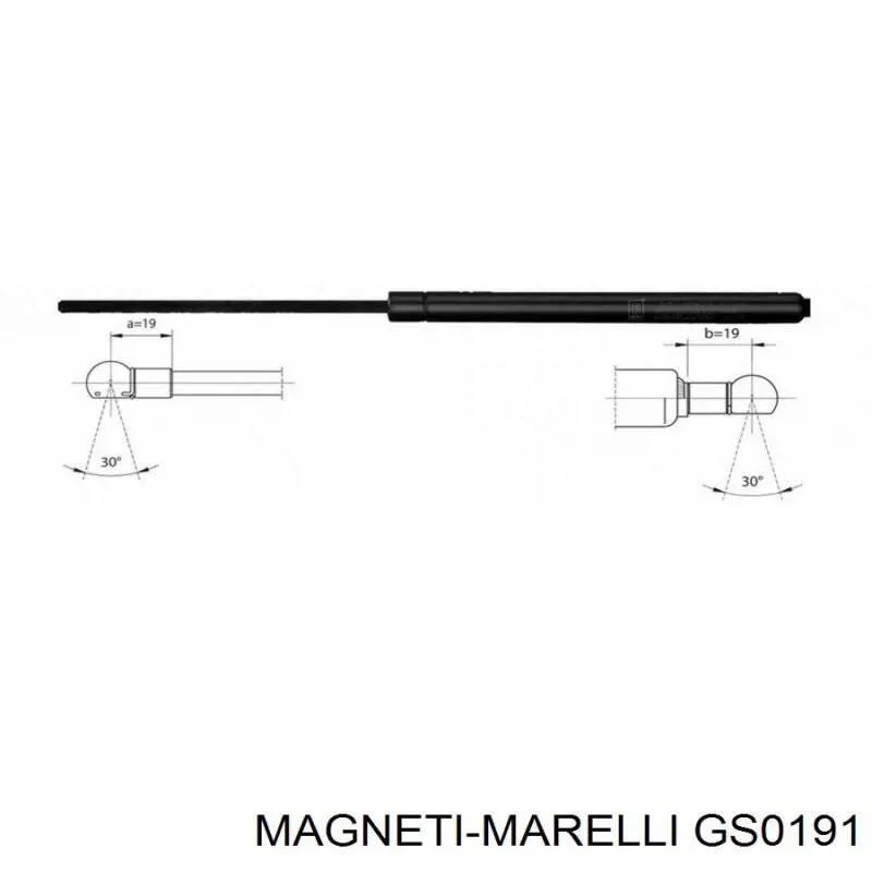 430719019100 Magneti Marelli Амортизатор крышки багажника