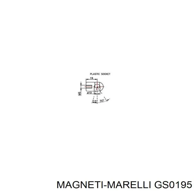 Амортизатор задней двери Magneti Marelli GS0195 цена, от 11.19 USD