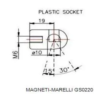 GS0220 Magneti Marelli амортизатор багажника